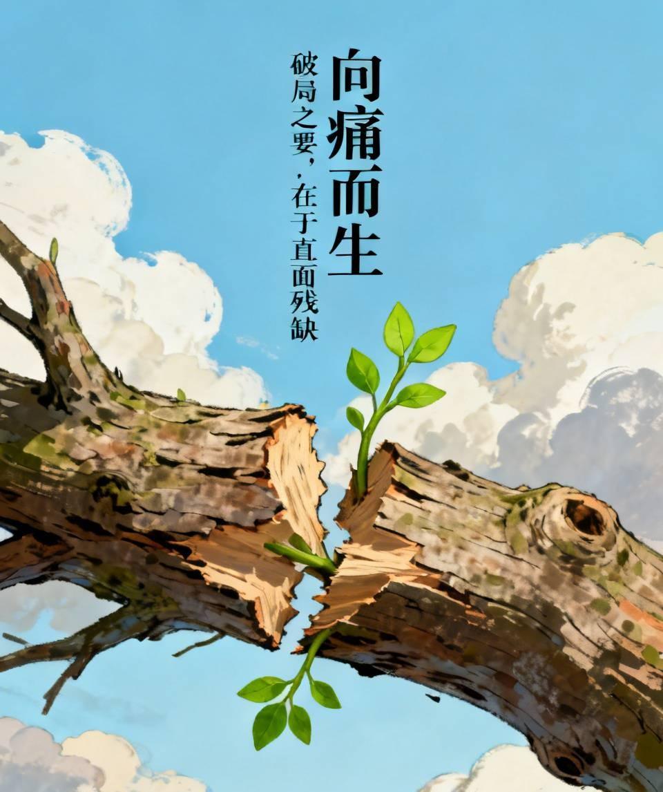 向痛而生

断枝的树木，不沉溺于残缺的悲伤，反而在伤口处萌发新芽。破局的关键，不