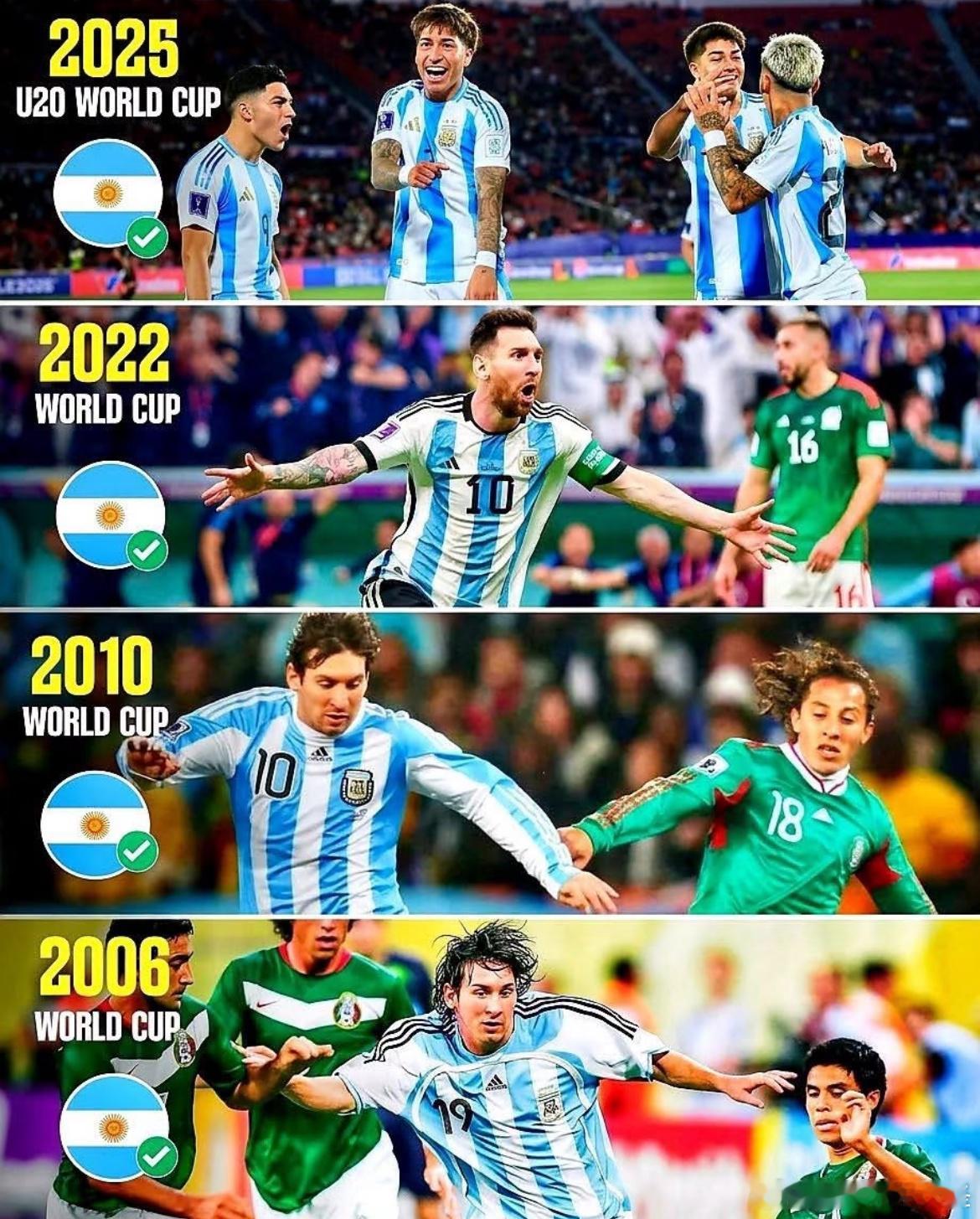 21世纪阿根廷对墨西哥全胜战绩ARGENTINA 🆚 MEXICO — 一场难