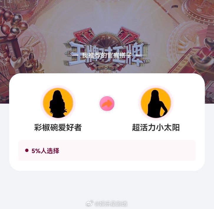 王牌9互宣搭子真听网友劝用票选结果来决定互宣搭子，王牌9的创意可以说是相当奇特了