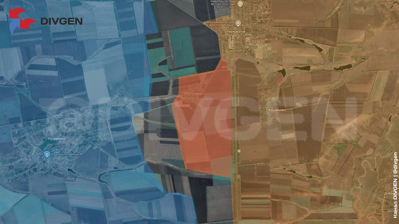 扎波罗热胡里艾伯勒方向，俄军东部集群突击队解放了普里多罗日内，这个村位于科西夫采