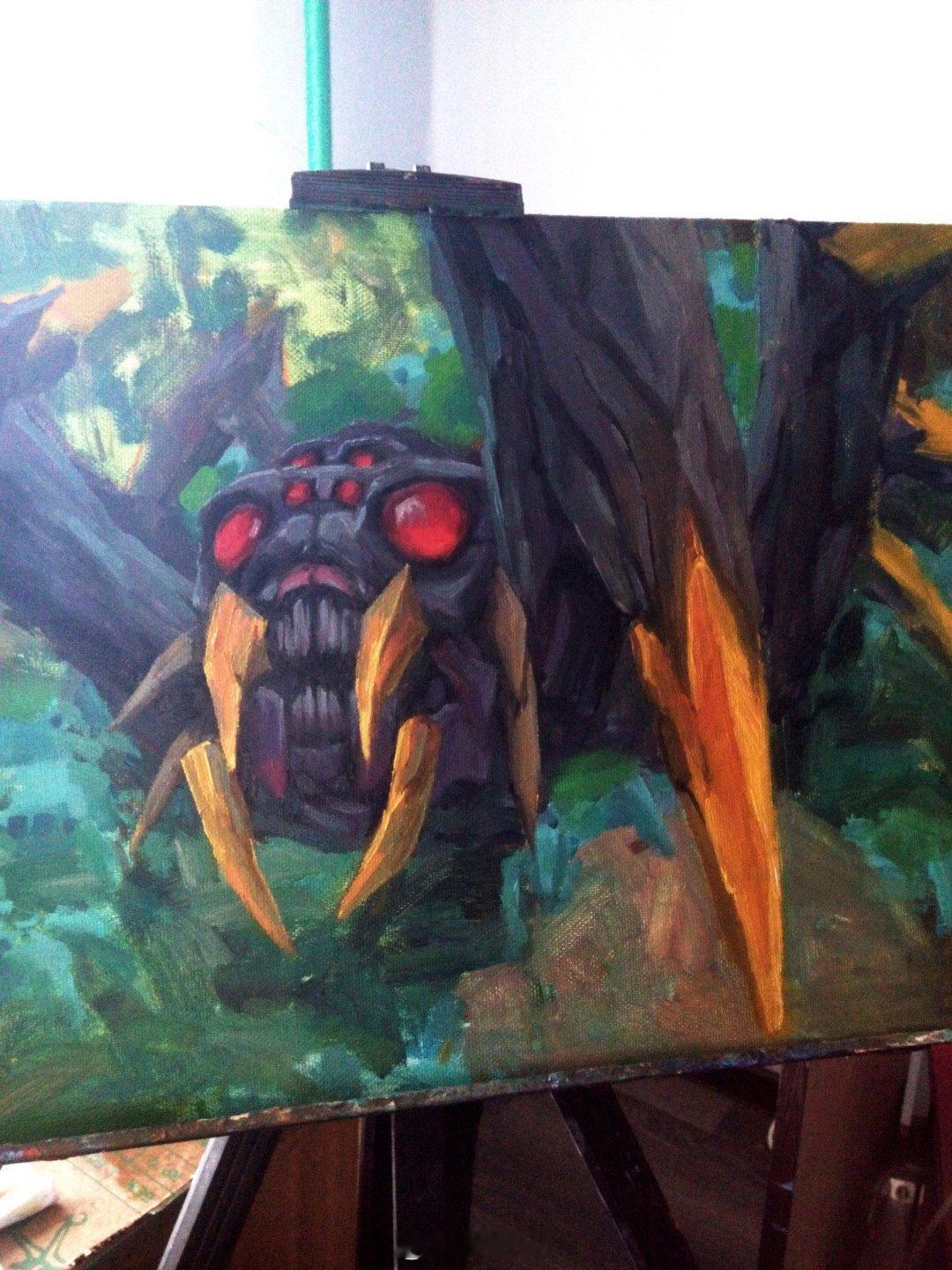 不知道是不是年纪大了，现在越看油画越顺眼，哪怕上面是育母蜘蛛dota2dota2