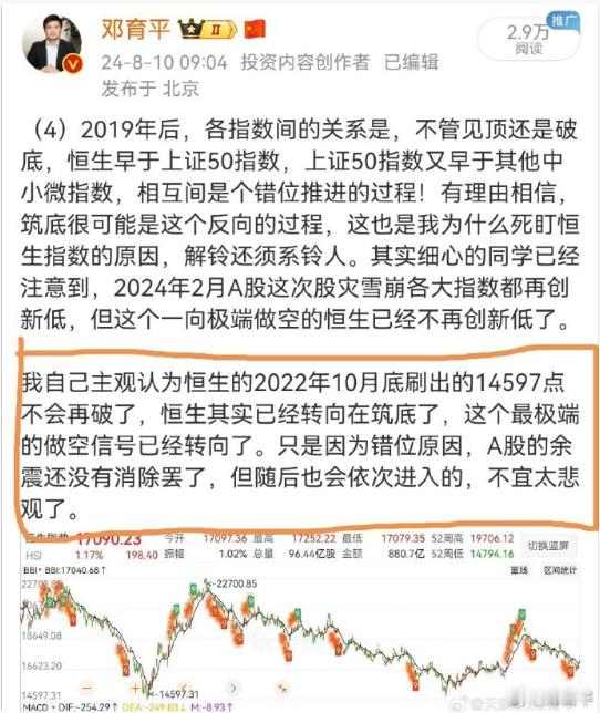 还记得去年七八月份开始咱说恒生指数已经戴上了“金色的眼镜”的故事吗？为此咱还搞了