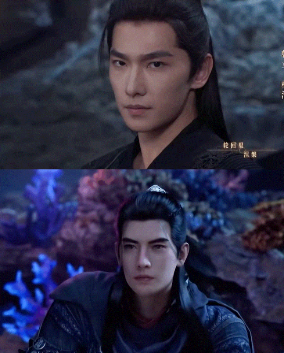 杨洋一比一还原动漫 杨洋的韩立连气场都和动漫契合，面对对手时眼神里的冷冽，施法时