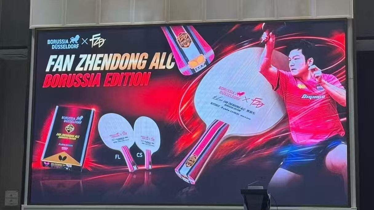 蝴蝶樊A杜塞限定版？我怎么看着底部是金标 樊振东