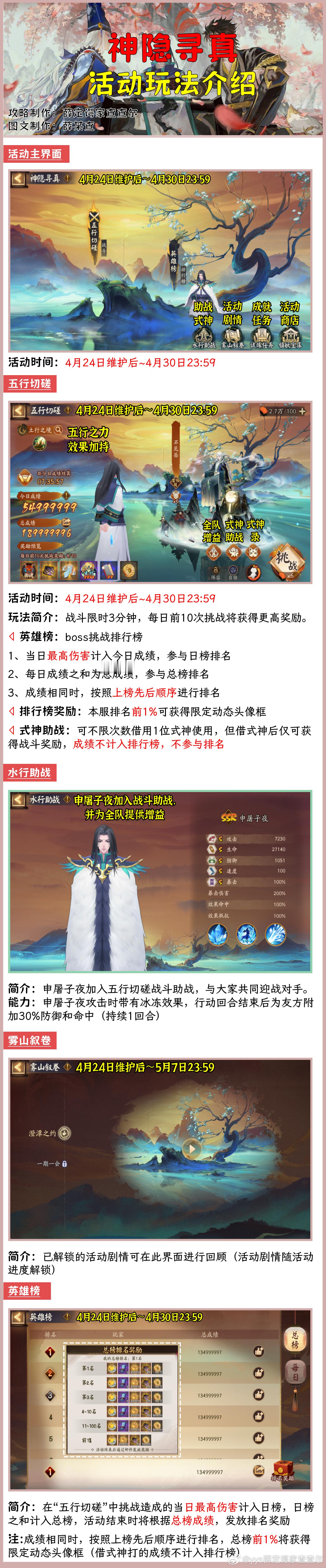 #阴阳师手游[超话]##超话创作官# 【神隐寻真】雾山联动最终弹，活动玩法+阵容