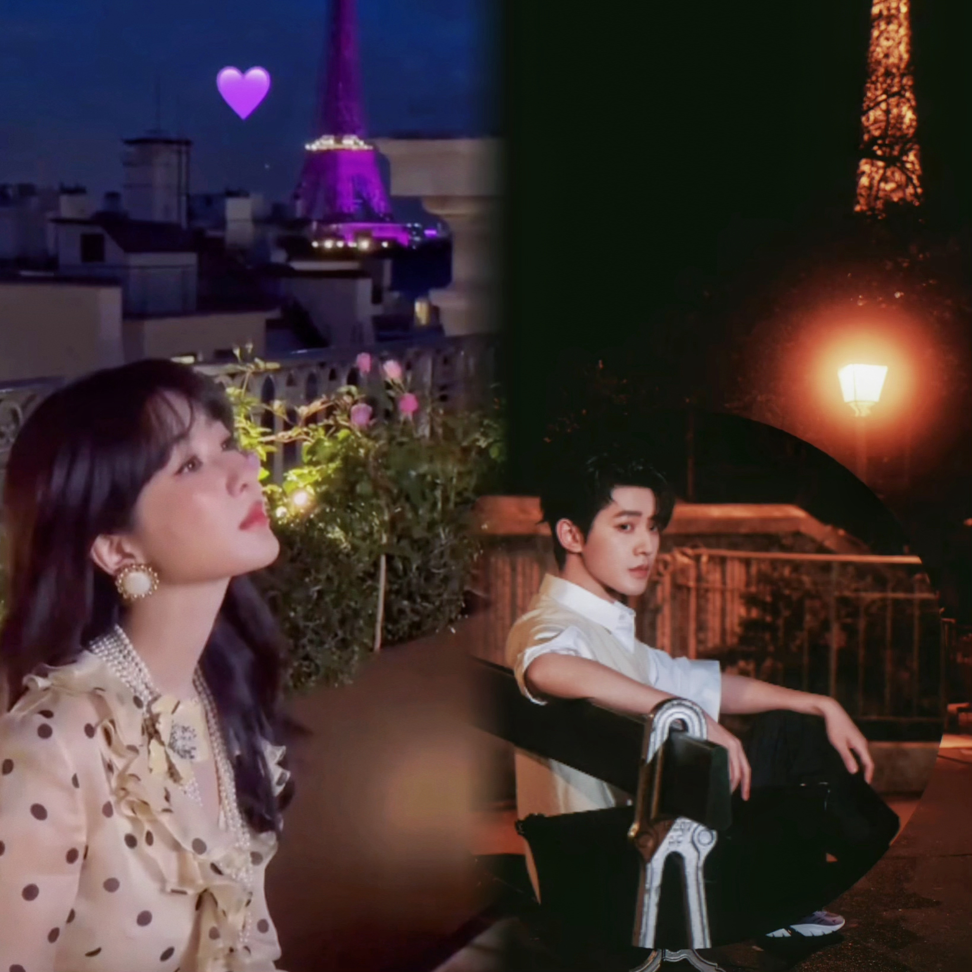 这是一种很新的在巴黎铁塔下👩‍❤️‍💋‍👨 [馋嘴]我是铁塔🗼 我见证了