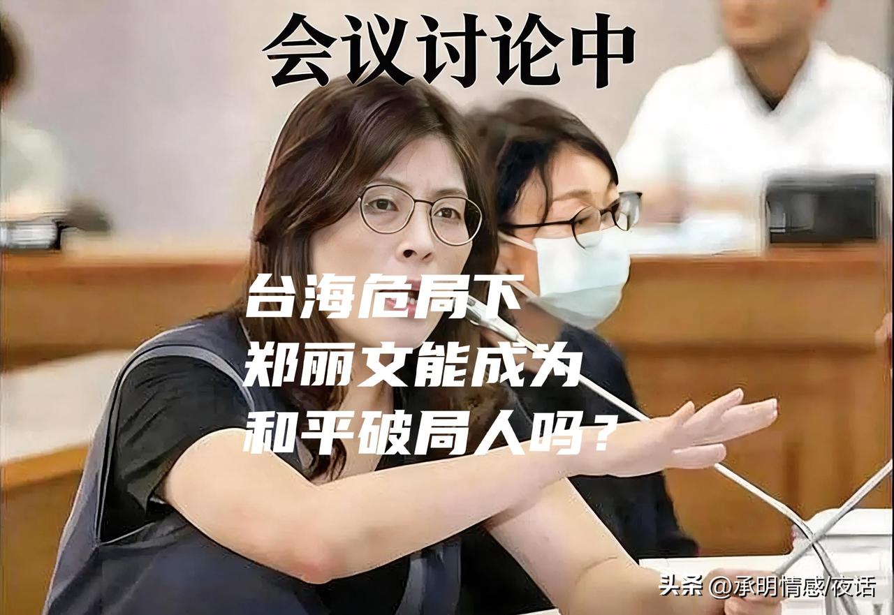 如今台海局势备受关注，维护和平是大家共同的心愿。郑丽文始终坚守一个中国原则与九二