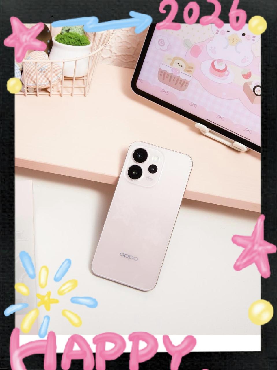 Reno15新出的星星粉拿到了，女生审美好看？
不夸张的说，真机真的要比海报好看