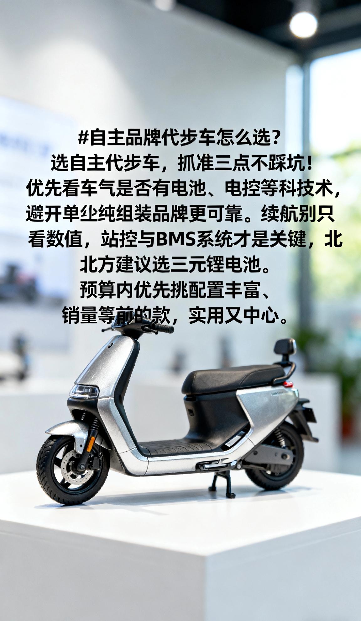 自主品牌代步车怎么选?
选自主代步车，抓准三点不踩坑！优先看车企是否有电池、电控