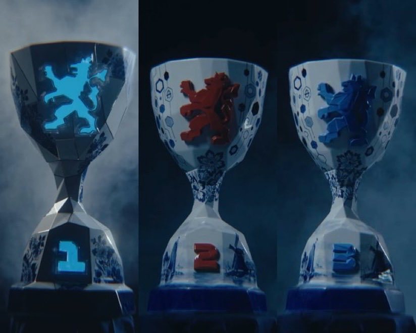 本周F1荷兰🇳🇱大奖赛的奖杯🏆，其中分站赛冠军奖杯（包括车队冠军奖杯）会在