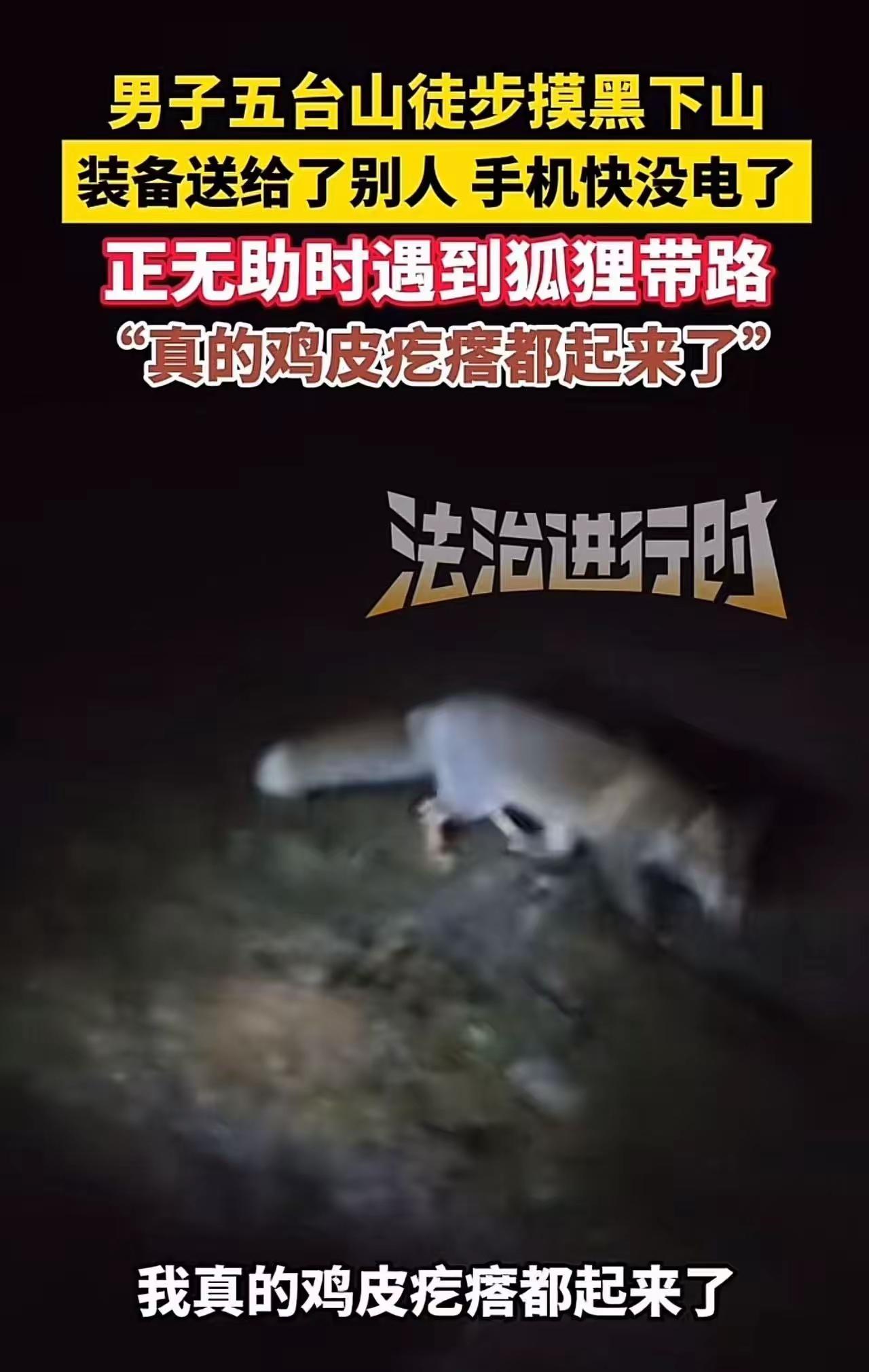 “科学无法解释！”国庆男子去五台山玩，天黑下山时迷了路。正当他无助的时候，眼前忽