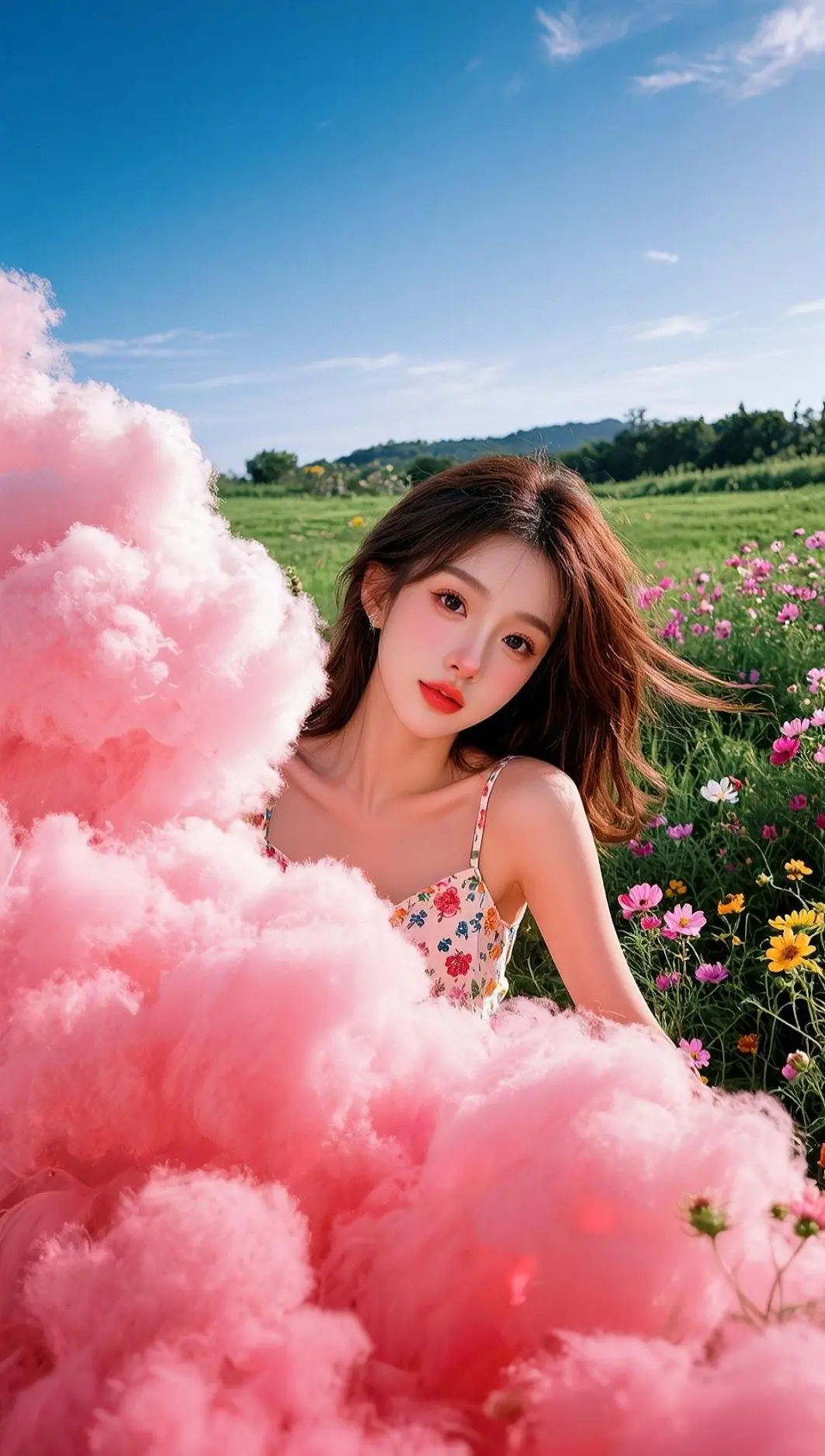 粉色绵绵好看的呢