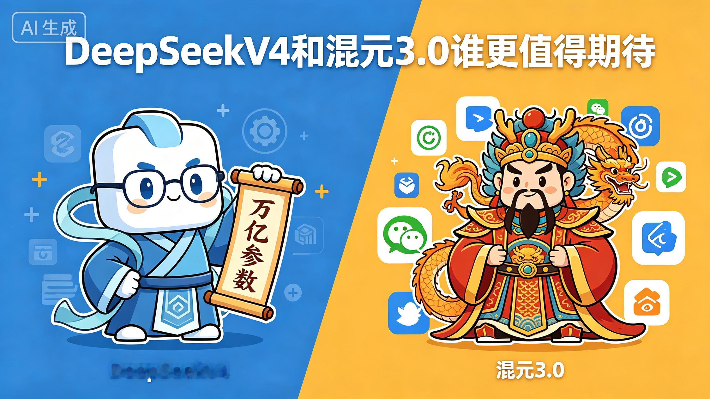 DeepSeekV4 vs 混元3.0：开源核弹与闭源王者的终极对决，谁赢？ 最