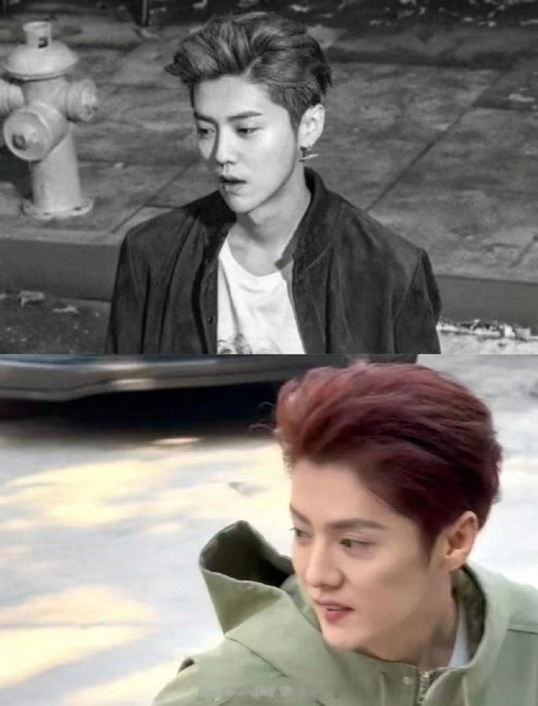 鹿晗不愧是当年顶级男团走出的爱豆，颜值依旧能打，只要他一认真起来，便能瞬间让人梦