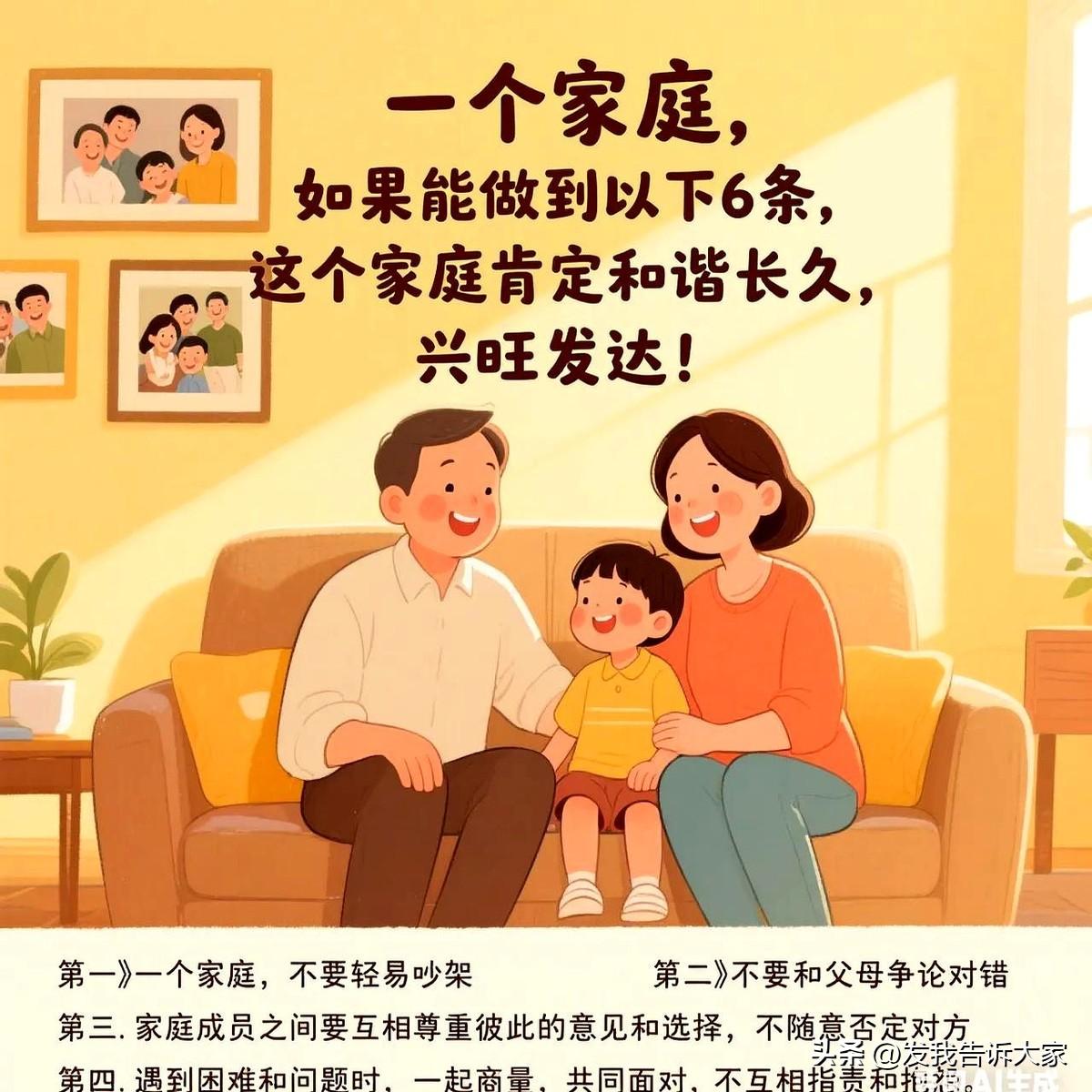 家庭和谐兴旺秘籍，这6条一定要做到！

尤其是到了节日的时候，全家人围在一起热热