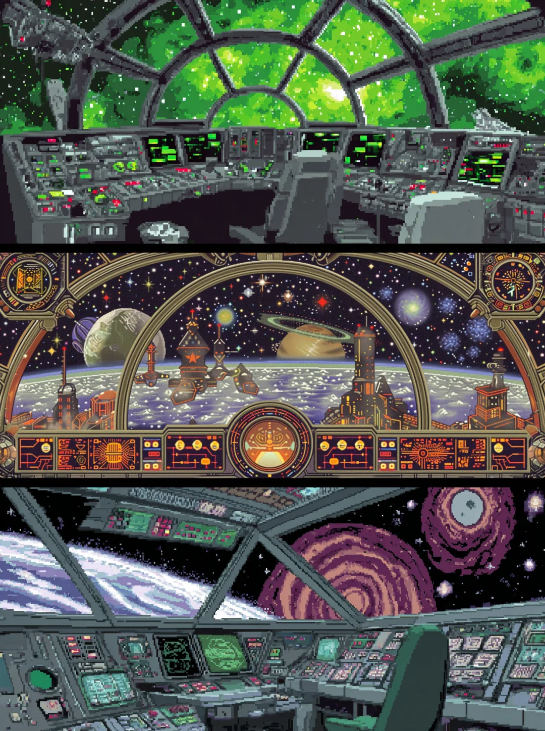 8bit低保真世代:复古飞船驾驶舱