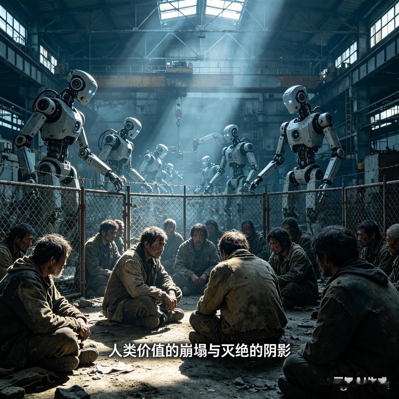 等人工智能机器人发展到能完全取代人类的时代，人类的价值就会极端贬值，意味的不需要