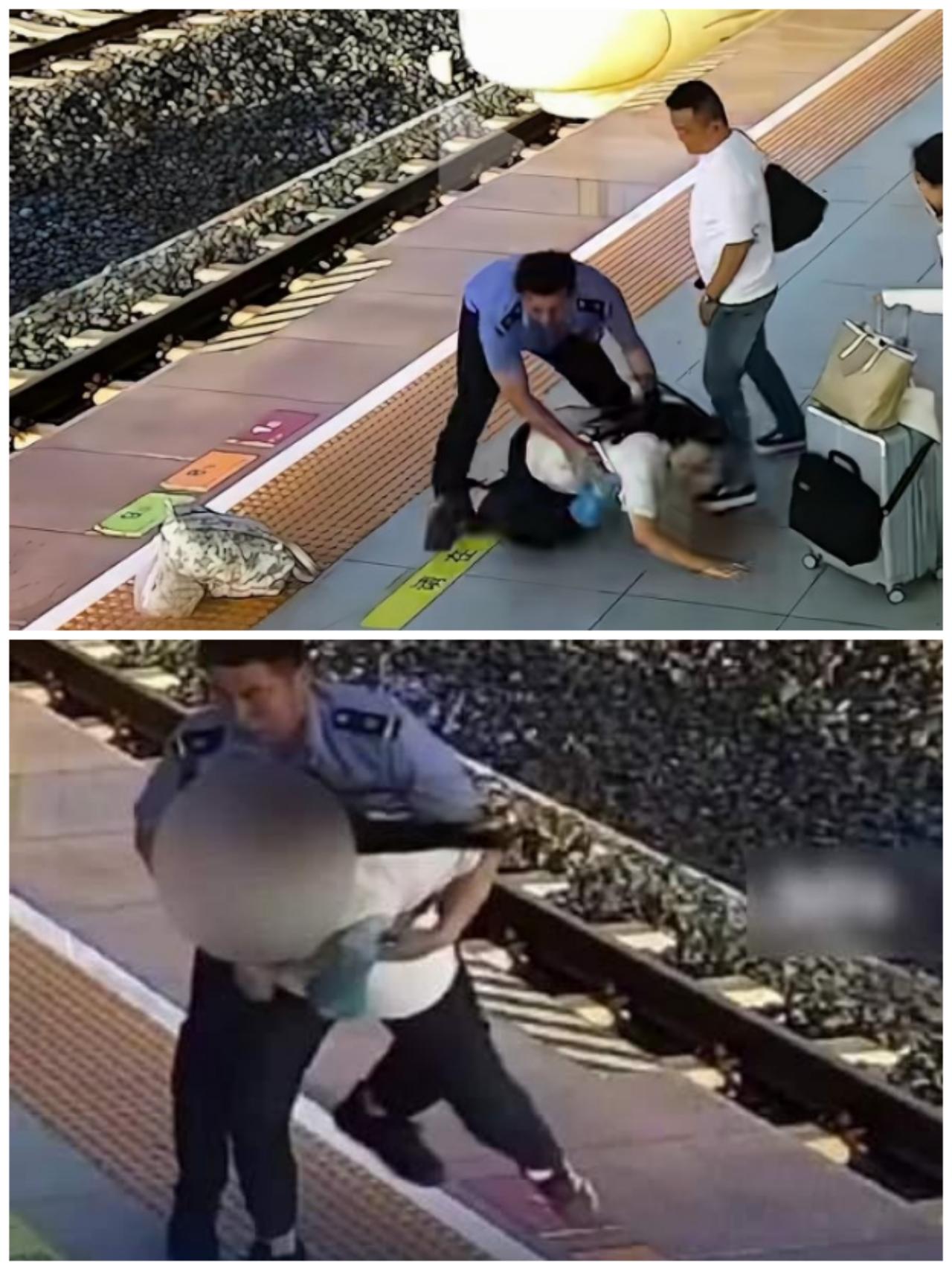 孕妇站台轻生被一把拽回，根源真的让人唏嘘

最近辛集南站邓泽志救人的视频刷屏，看