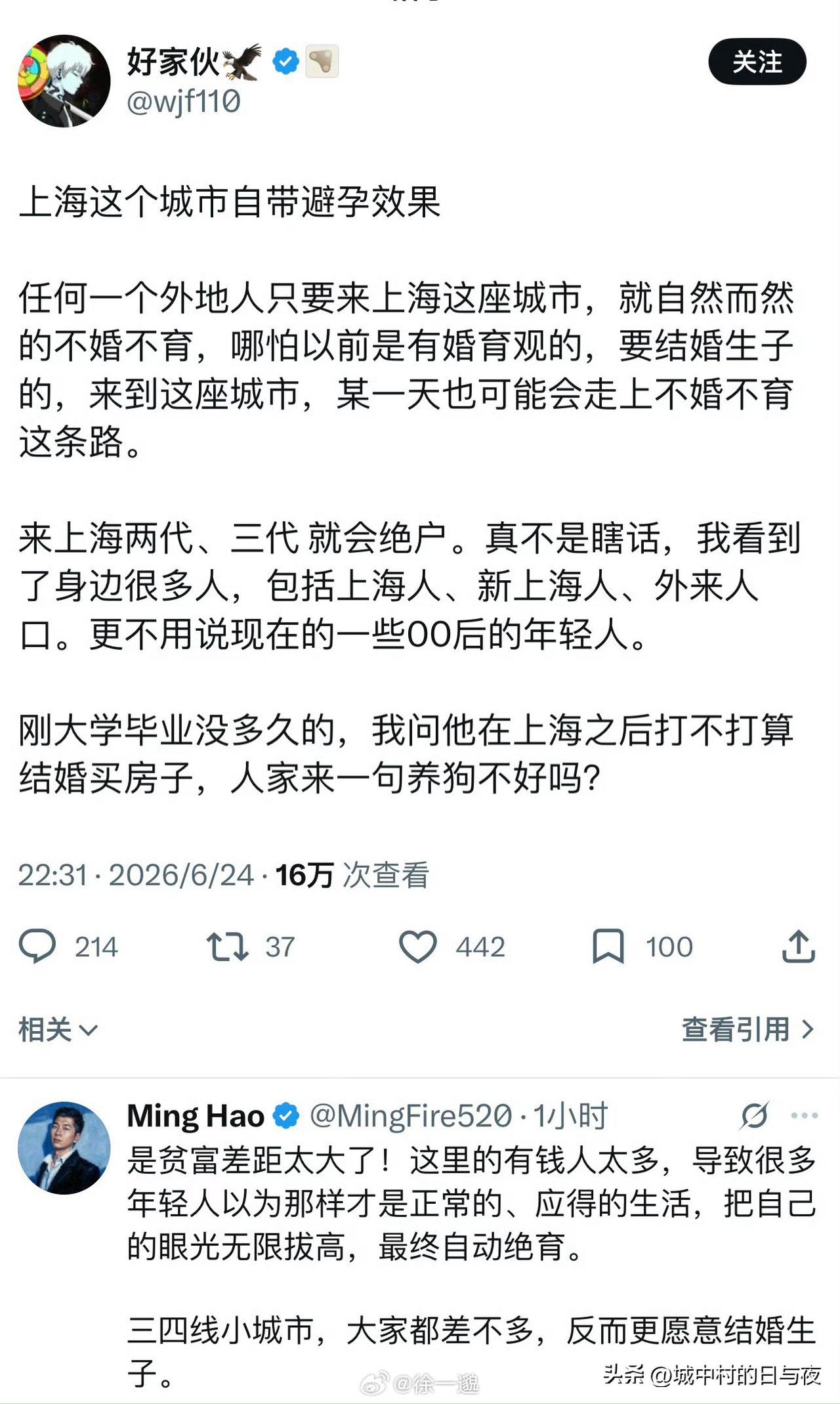 现代城市化才是最好的避孕药