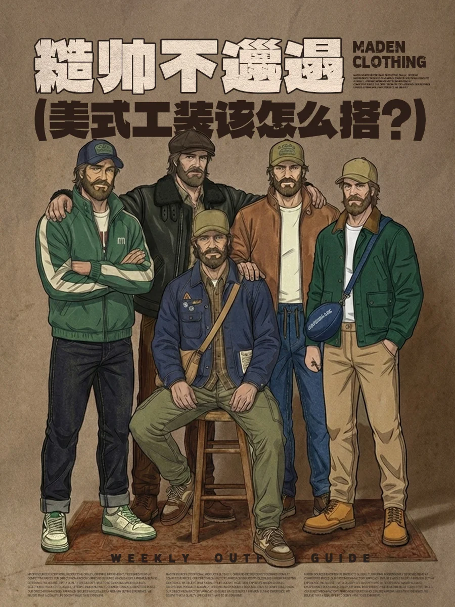 糙帅不邋遢,一键复制"叔系"硬朗感