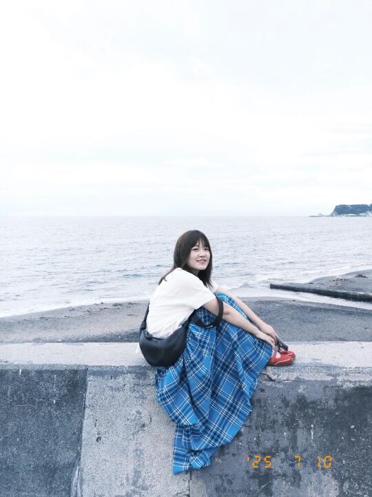 在缺失美丽日落的镰仓七里滨海岸🌊
