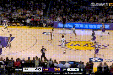 东契奇继续和艾顿培养默契马刺vs湖人 ​​​