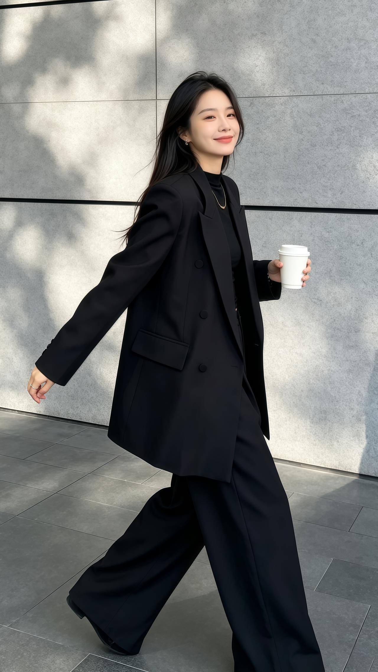 日常穿搭分享 高智淡人穿搭 今日份高智感look 通勤穿搭参考 韩系穿搭