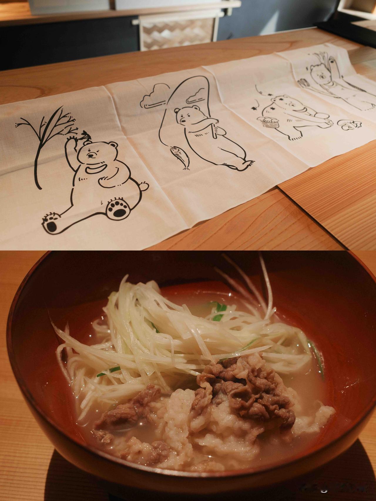 在日本长野县居然吃了顿熊肉宴！
朋友喊我三缺一聚餐，
到店才知道要吃熊，我直接一