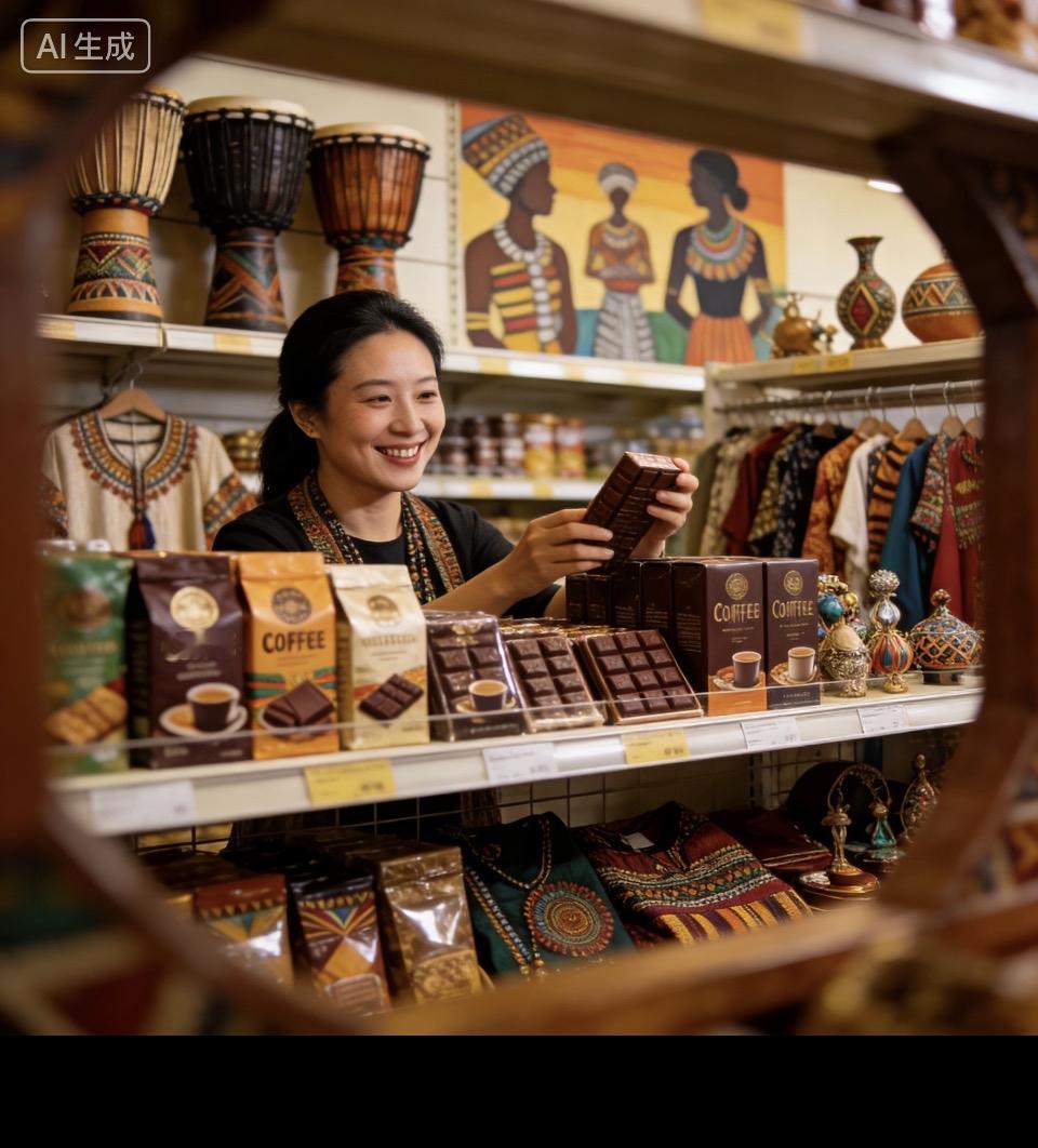 探索异域风情，品味咖啡与手工艺品之美！🌍☕️🎨