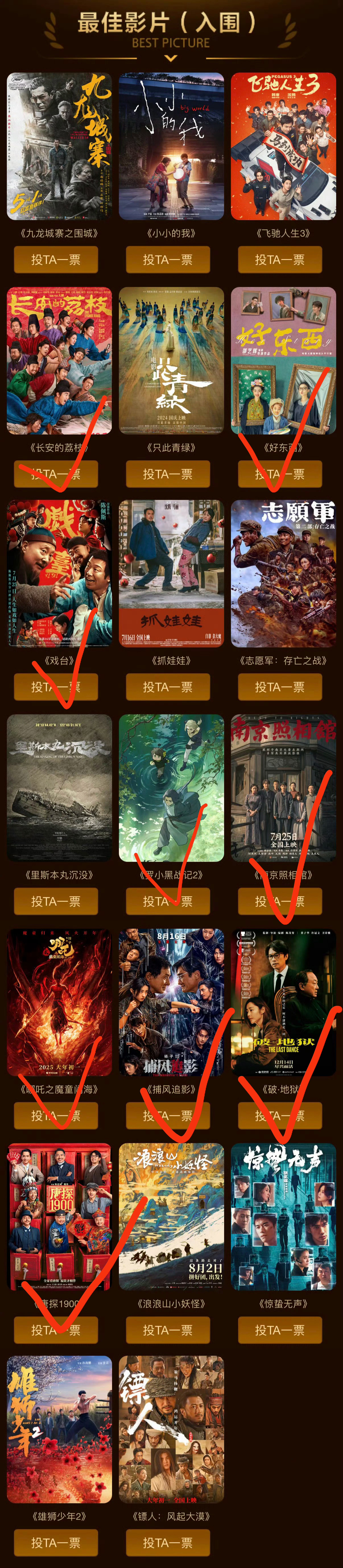 百花奖入围名单最佳影片入围，二十部看过九部算看的多还是看的少