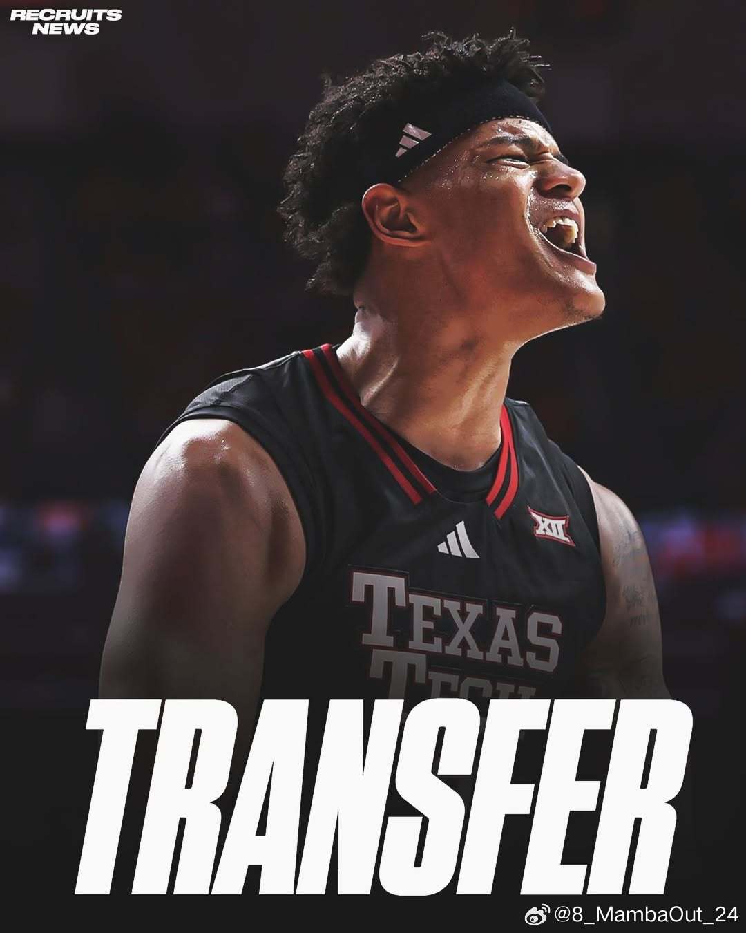 德州理工前锋勒胡安·瓦茨(LeJuan Watts)将进入转学窗口这位身高6尺6