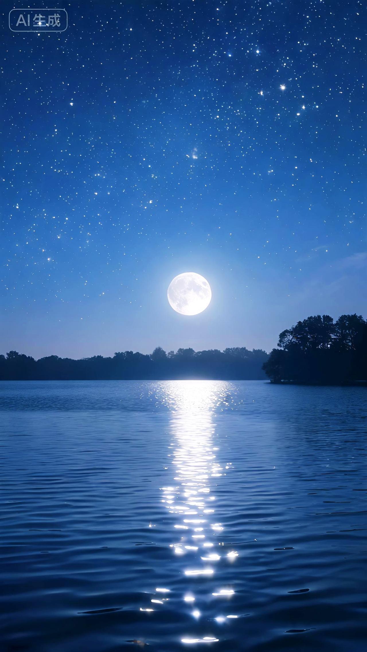 夏日生活打卡季夜深了，星星一颗颗亮起来，像是有人在遥远的地方为你点灯。月光静静地