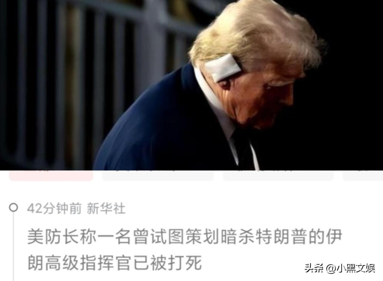 不知道特朗普还有几只耳朵！
最新消息，美防长爆料一名试图策划刺杀特朗普的高级指挥