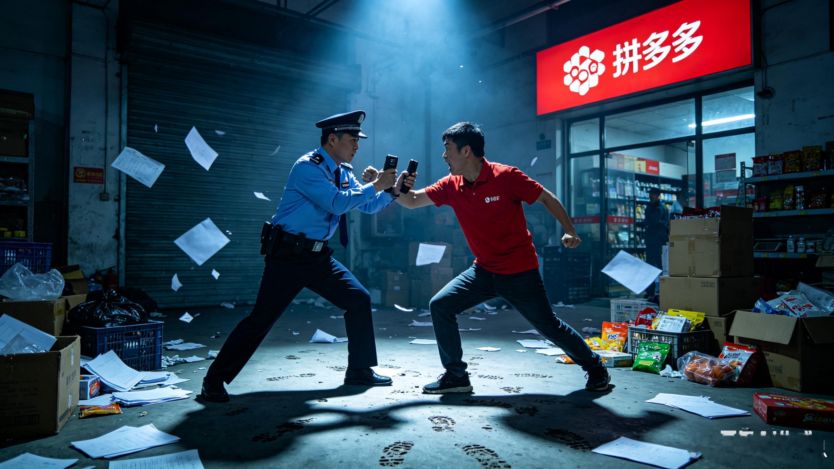 拼多多暴力抗法拼多多用门夹断执法人员手指，员工当场生吞A4纸！拼多多被罚15亿，