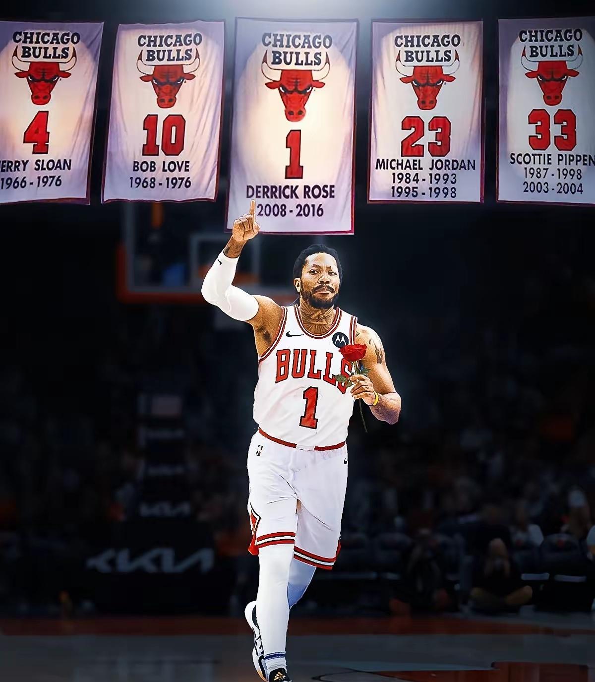 看到这5件退役球衣，不禁感叹：幸亏有乔丹，否则公牛队啥也不是。

成立至今60年