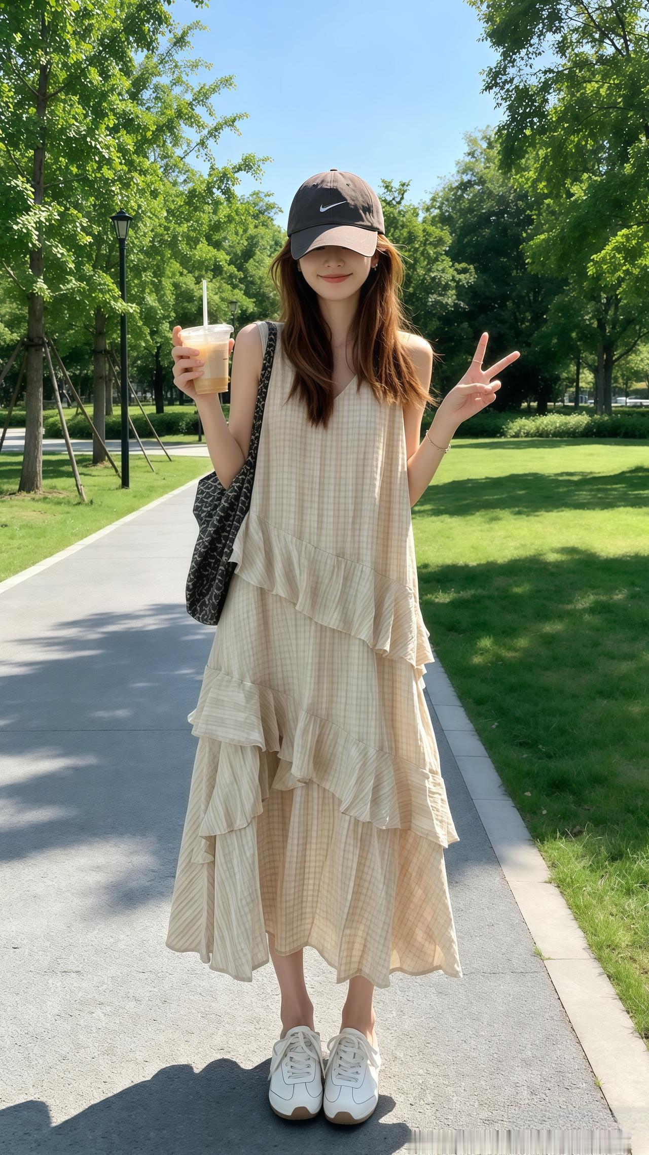 分享夏季韩系穿搭 大码女装  夏日穿搭连衣裙 夏日松弛感穿搭 穿搭