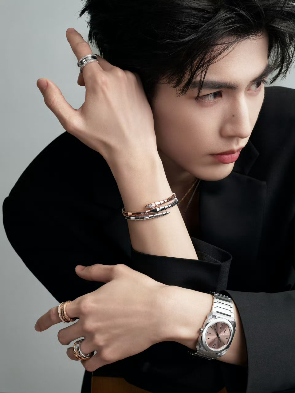 宝格丽官宣张凌赫太帅啦！张凌赫和宝格丽的风格也太搭了吧！优雅高贵