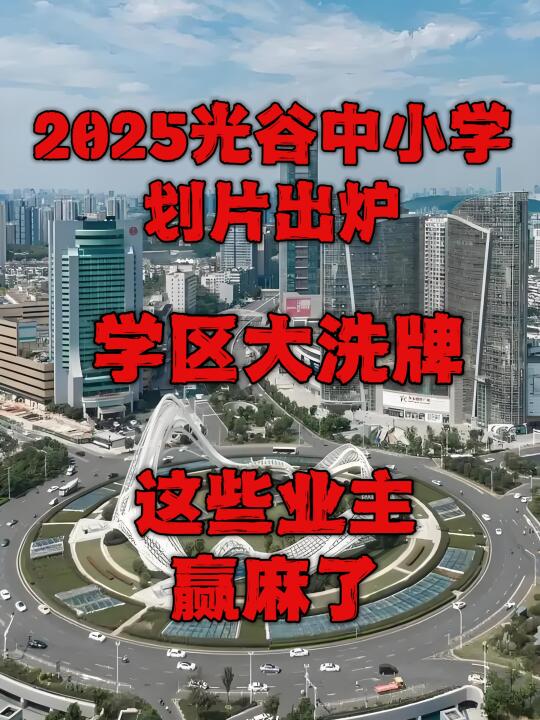 2025光谷学区划片大洗牌‼️这些业主赢麻了