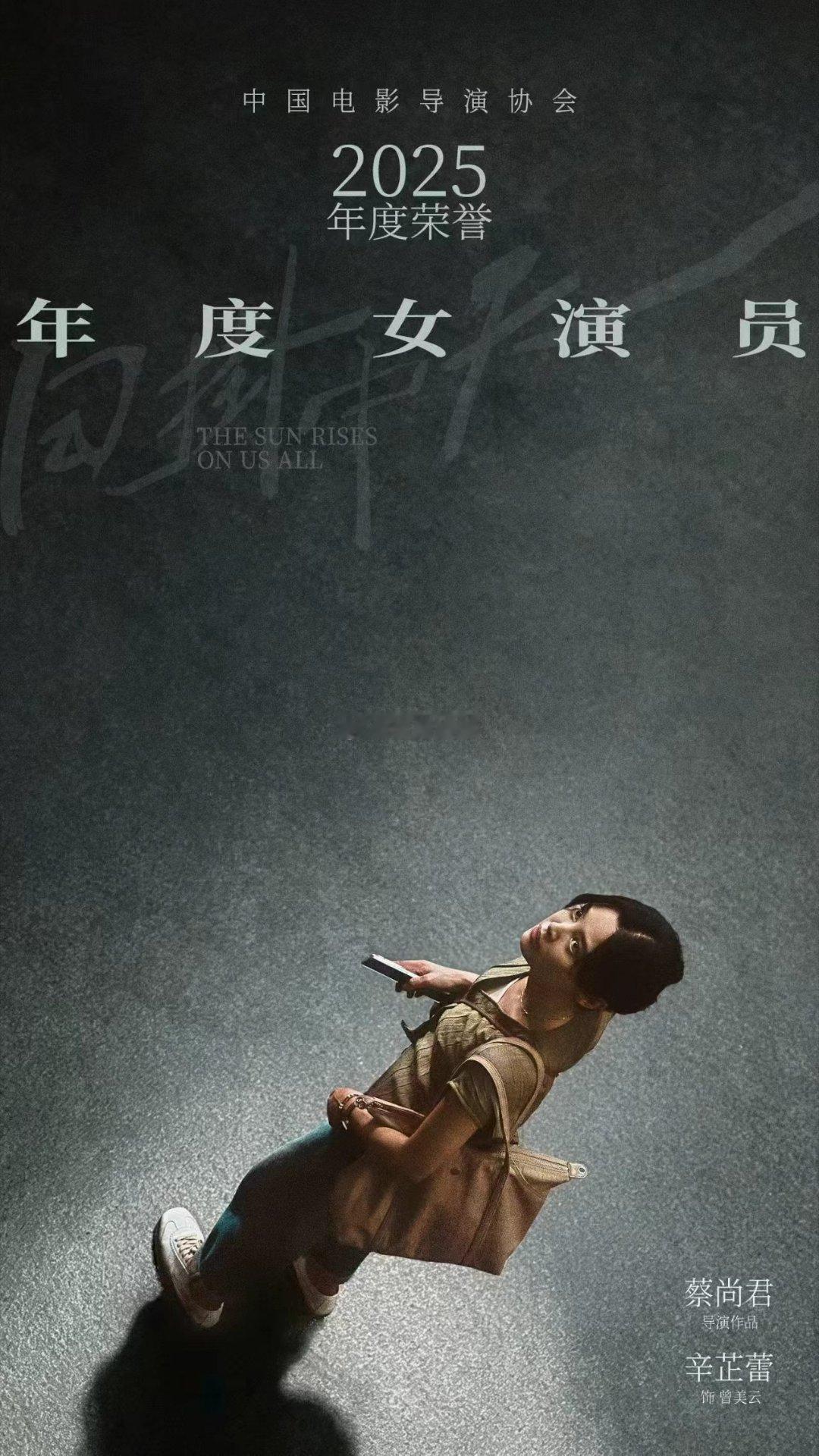 辛芷蕾导协年度女演员真心为辛芷蕾喝彩！多年静心沉淀打磨演技，靠《日掛中天》拿下年