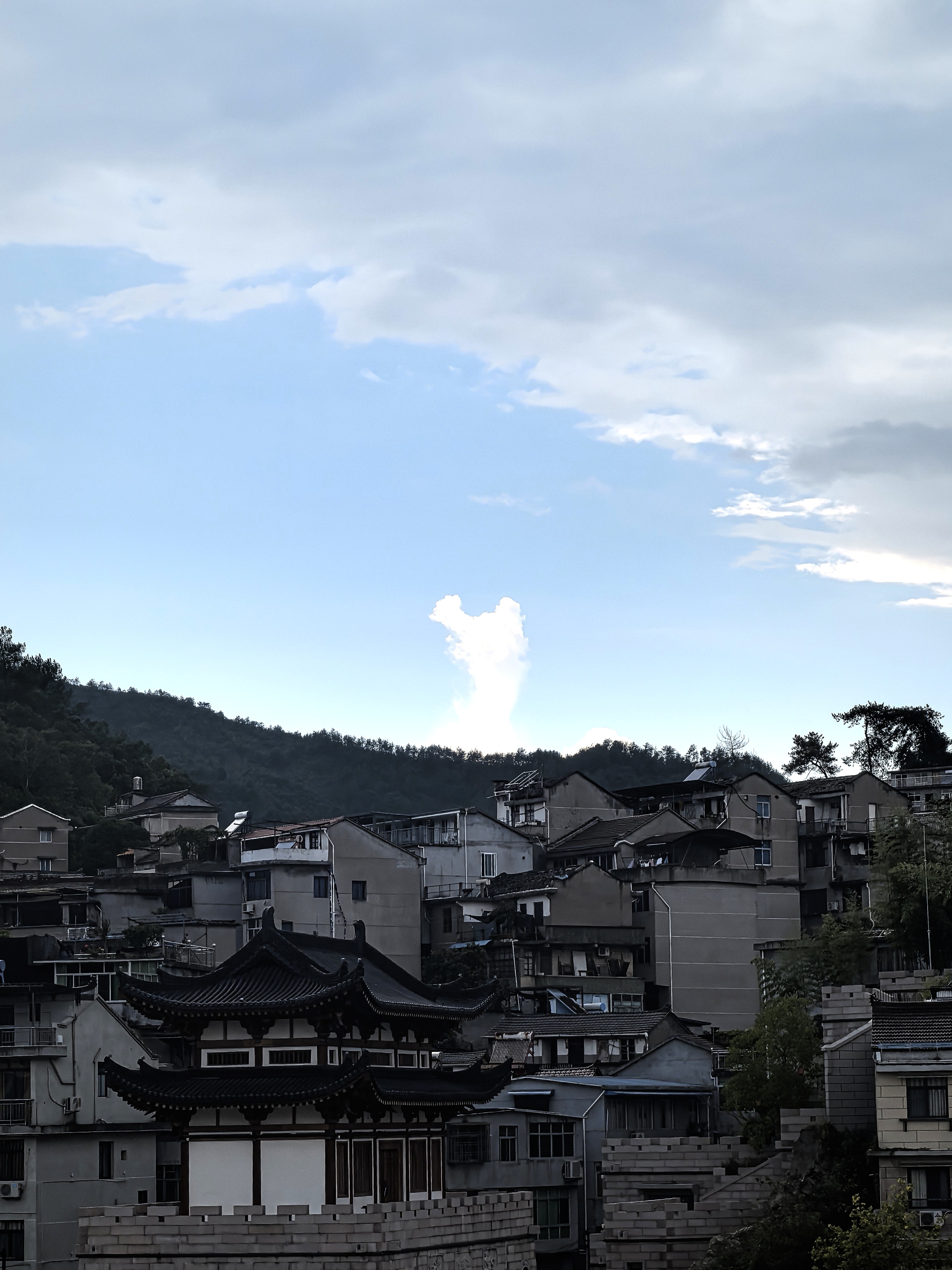 今日傍晚 