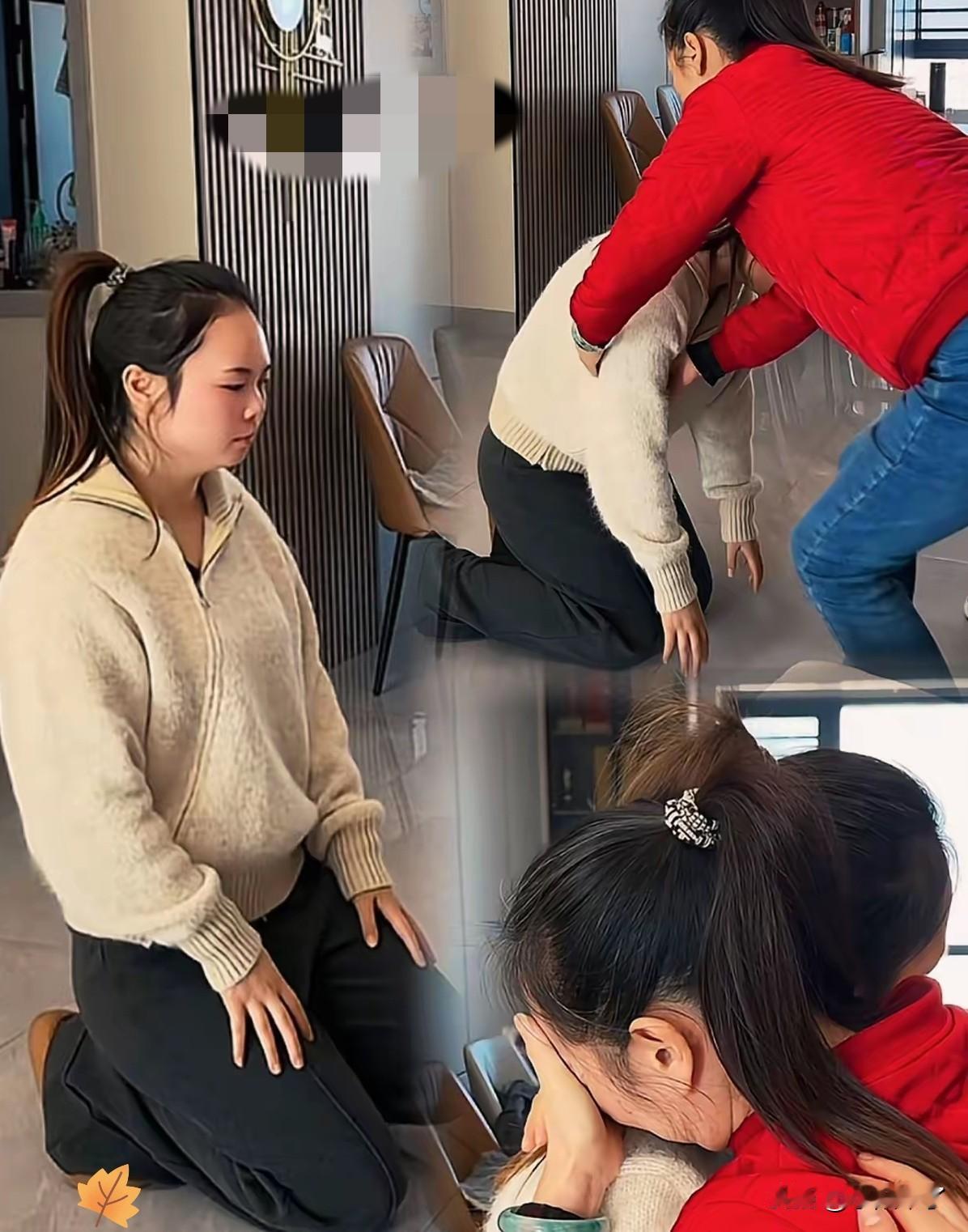 湖南一女子因丈夫出轨，办理了离婚。离婚的当天，拎着行李准备出门时，突然跪下对公婆