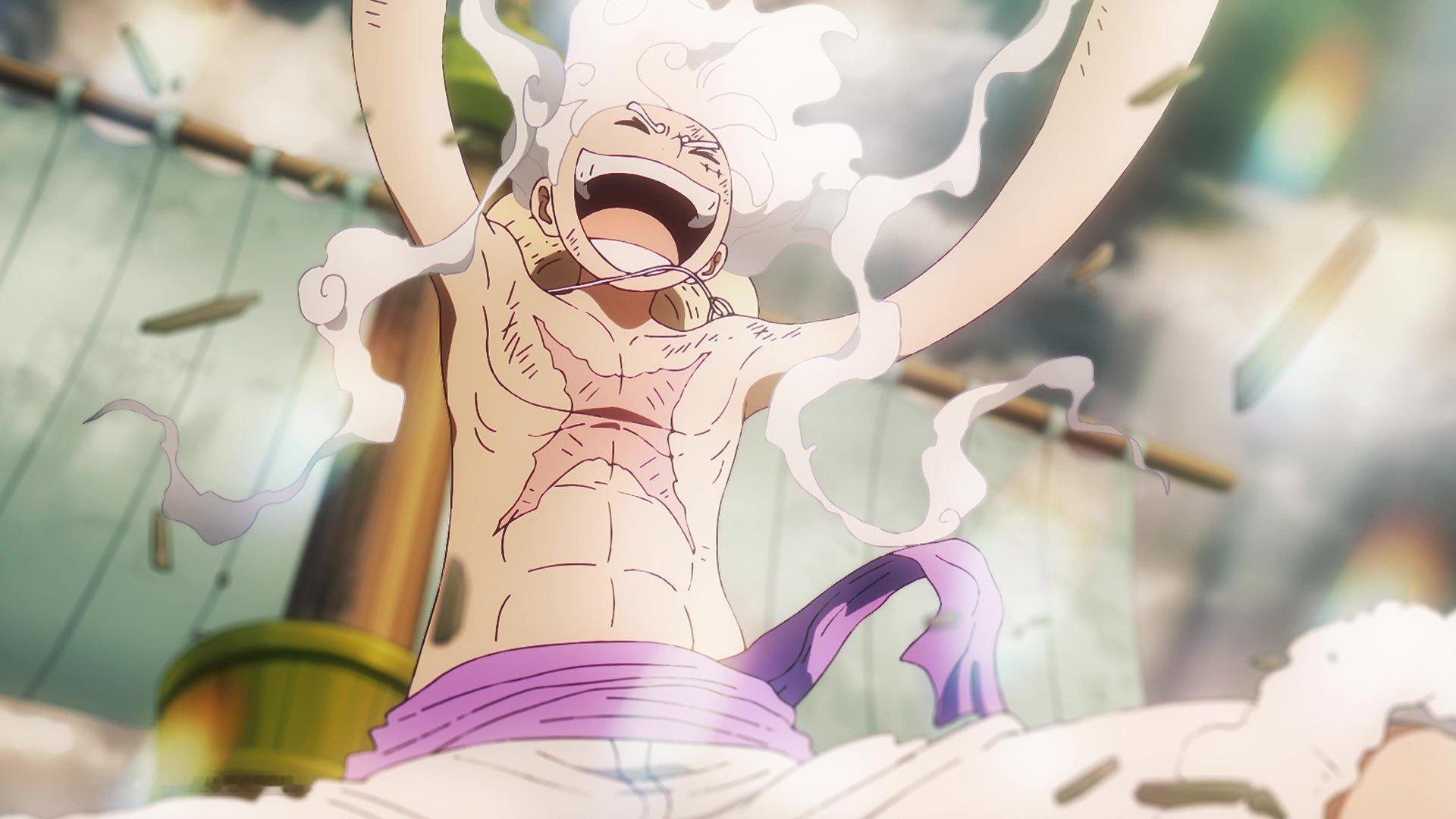 海贼王 海贼王 路飞与波妮，双尼卡形态 