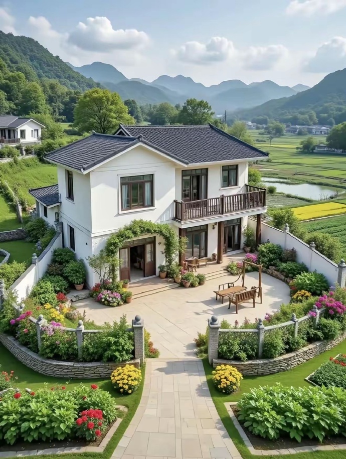 以后我退休了，我要在乡下建一套这样房子养老 