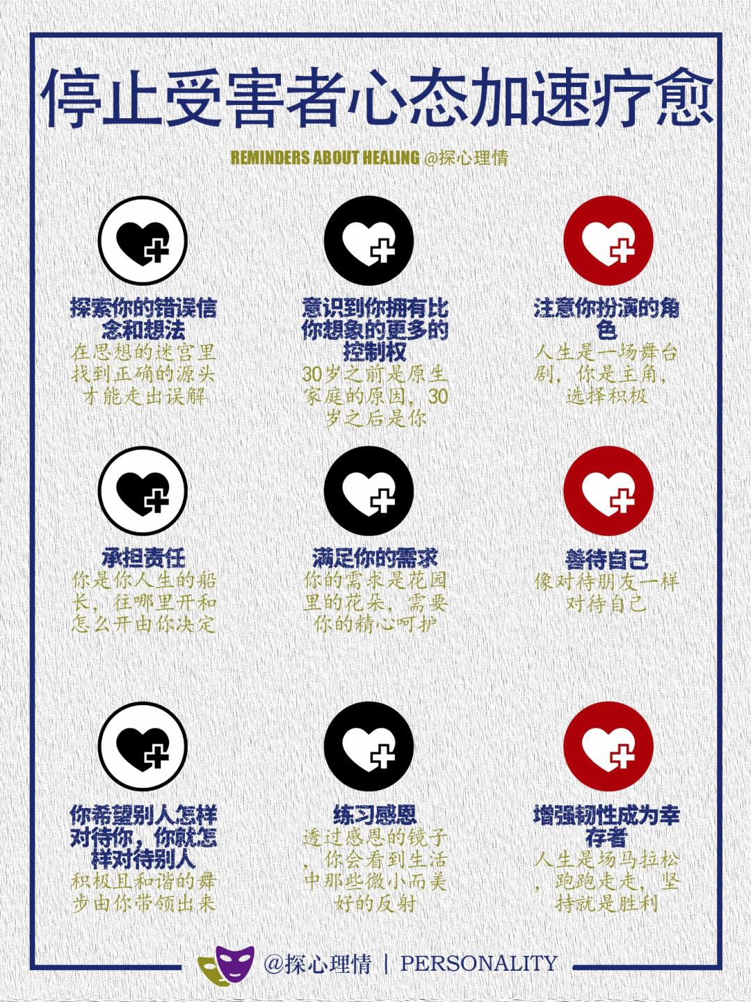 停止受害者心态加速自我疗愈