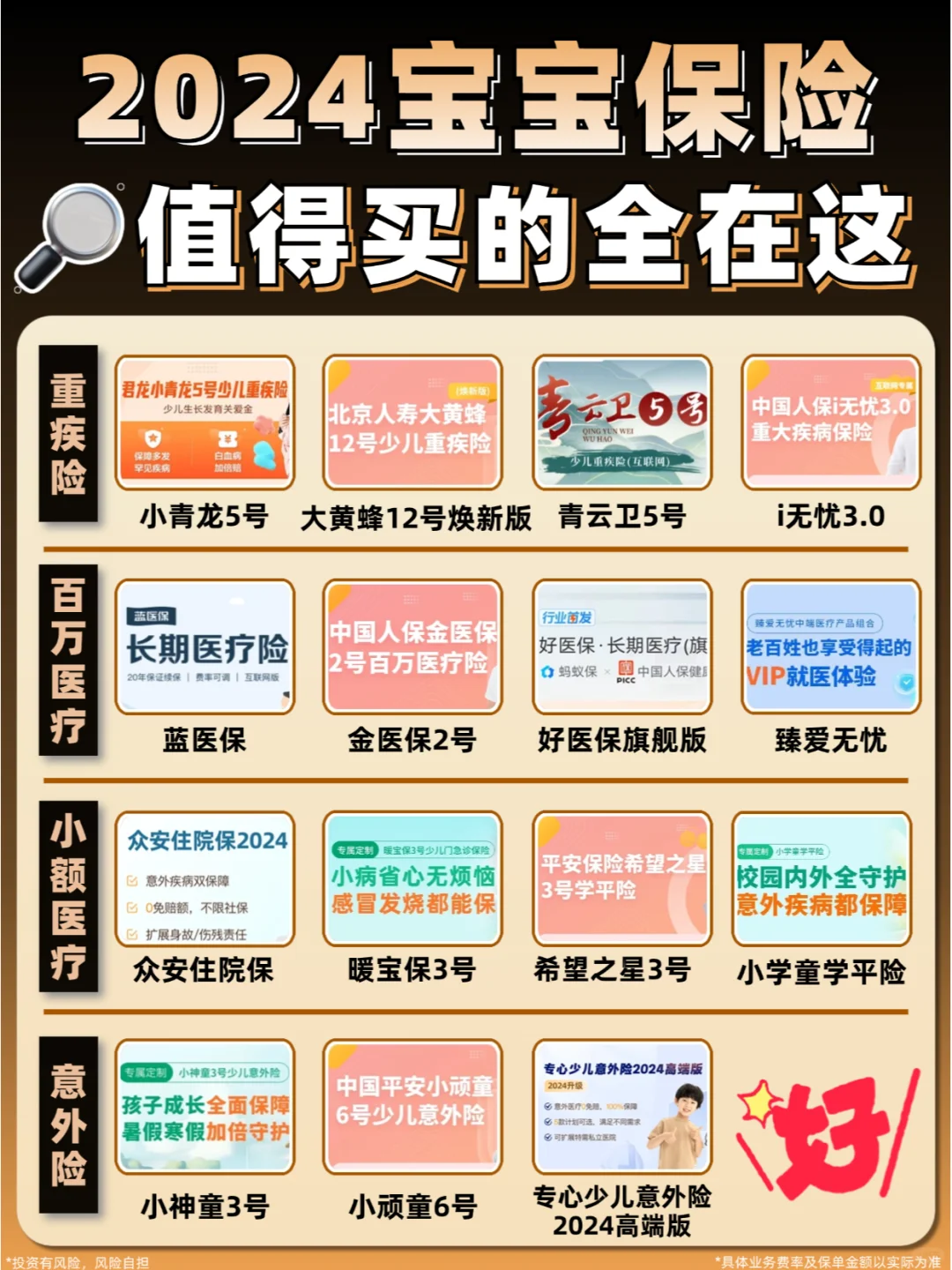 2024宝宝保险这样买🔥高性价比产品都在这