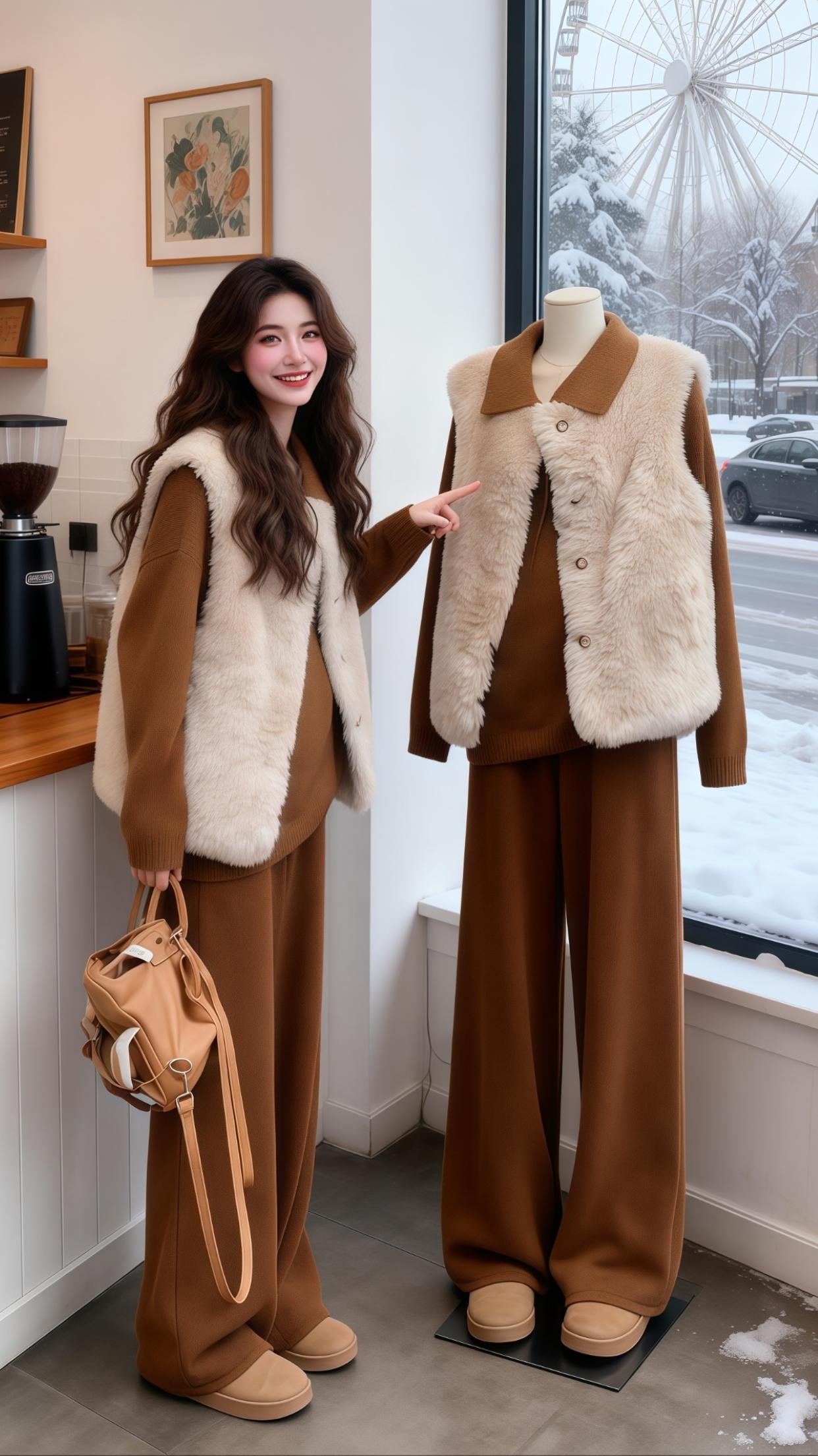 小个子穿搭 秋冬穿搭 减龄气质  慵懒风穿搭 减龄穿搭