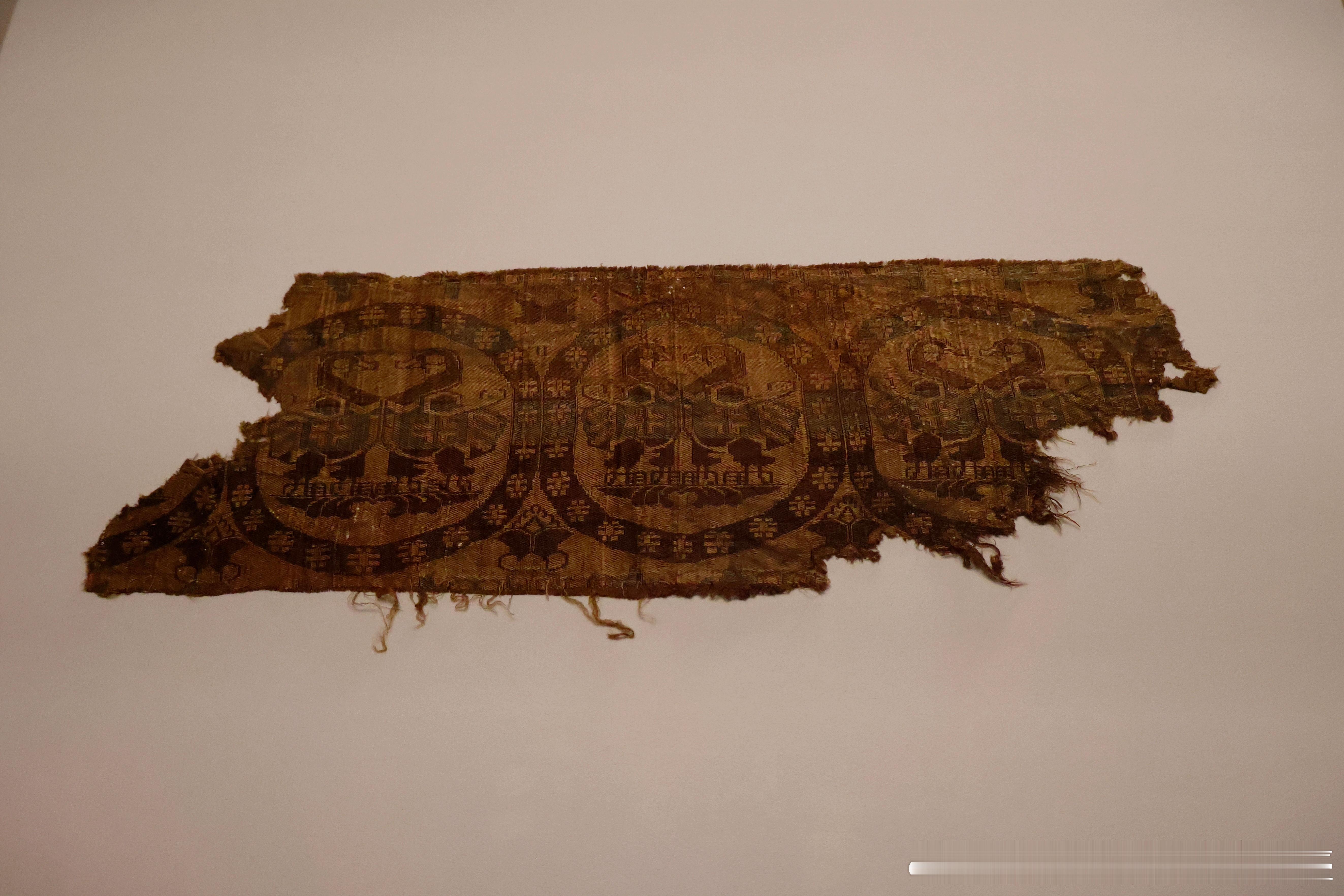 【华彩六盘】团窠对鸟纹锦/唐/宁夏固原博物馆藏隋唐考古