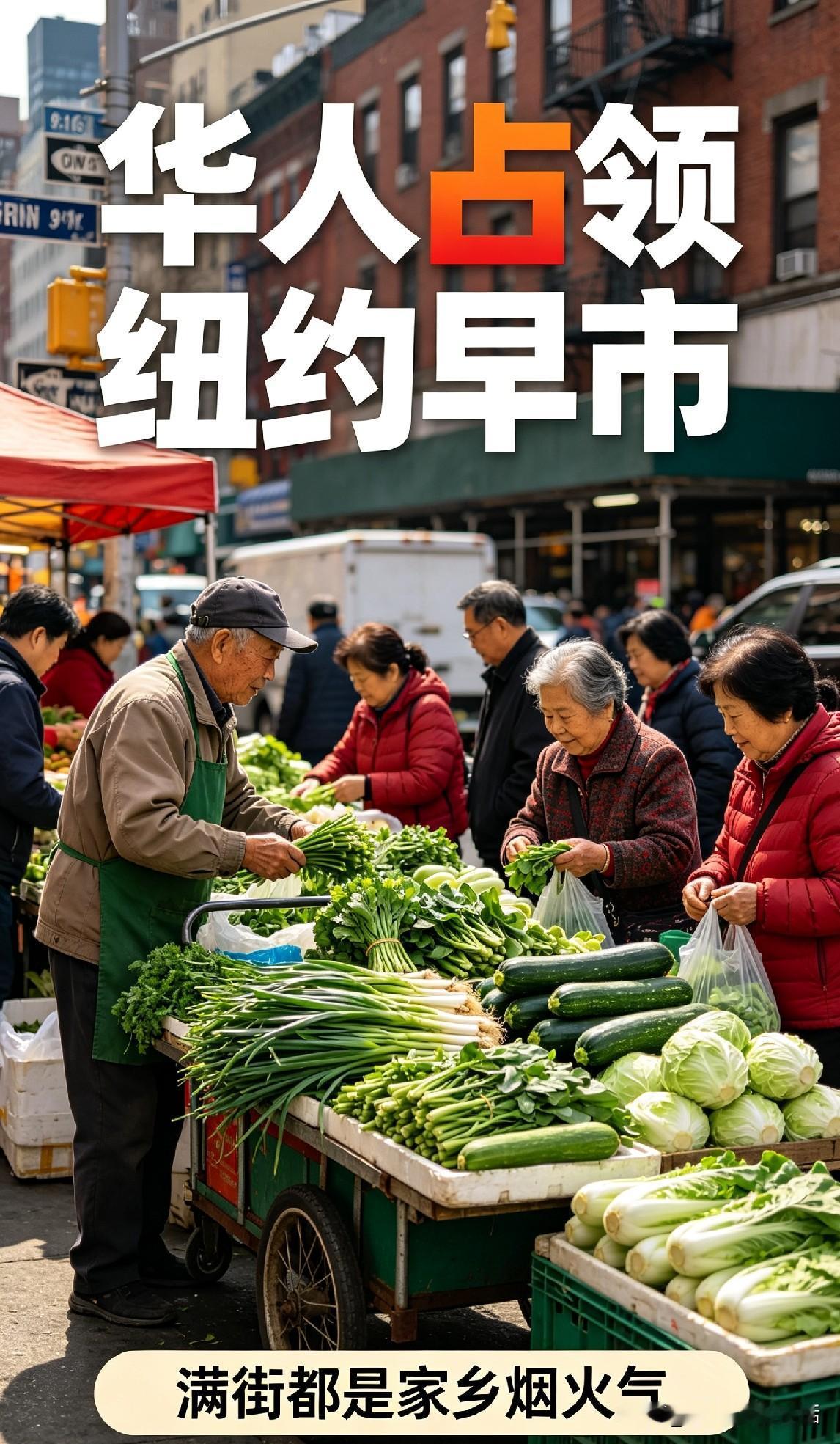 华人长辈“攻占”纽约早市
你能想象吗？纽约法拉盛的早市，就跟国内街边菜市场一模一