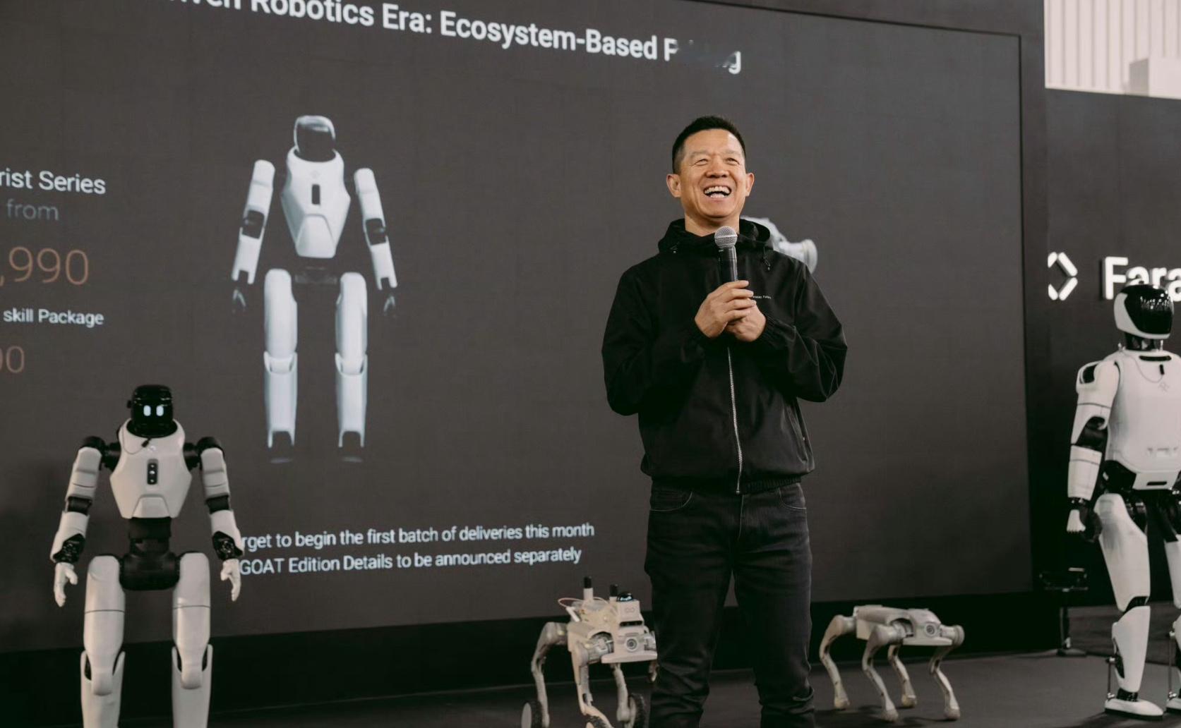 车若初见 老贾又回归了，被任命FF全球CEO，同时宣布FF也正式升级为物理AI生