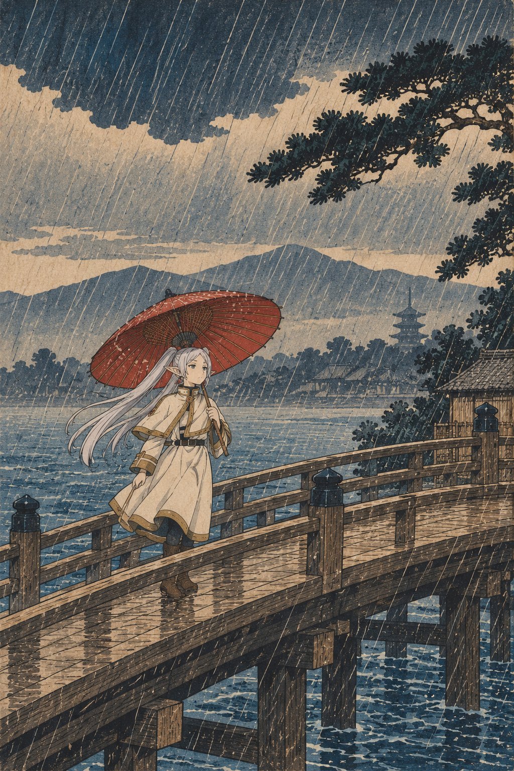 葬送的芙莉莲 浮世绘画风的芙莉莲 ​​​